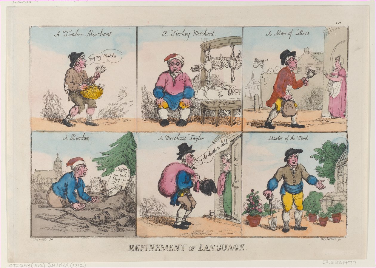 Refinement of Language, 1. lokakuuta 1802, 1. lokakuuta 1802. tekijältä Thomas Rowlandson