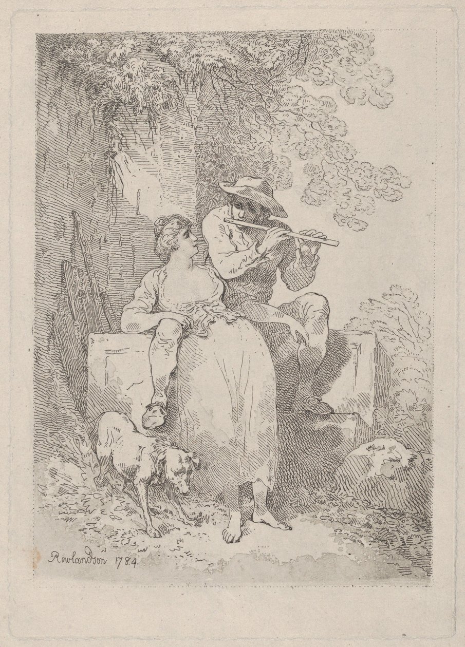 Lepo työstä aurinkoisina päivinä, 1784-87, 1784-87. tekijältä Thomas Rowlandson