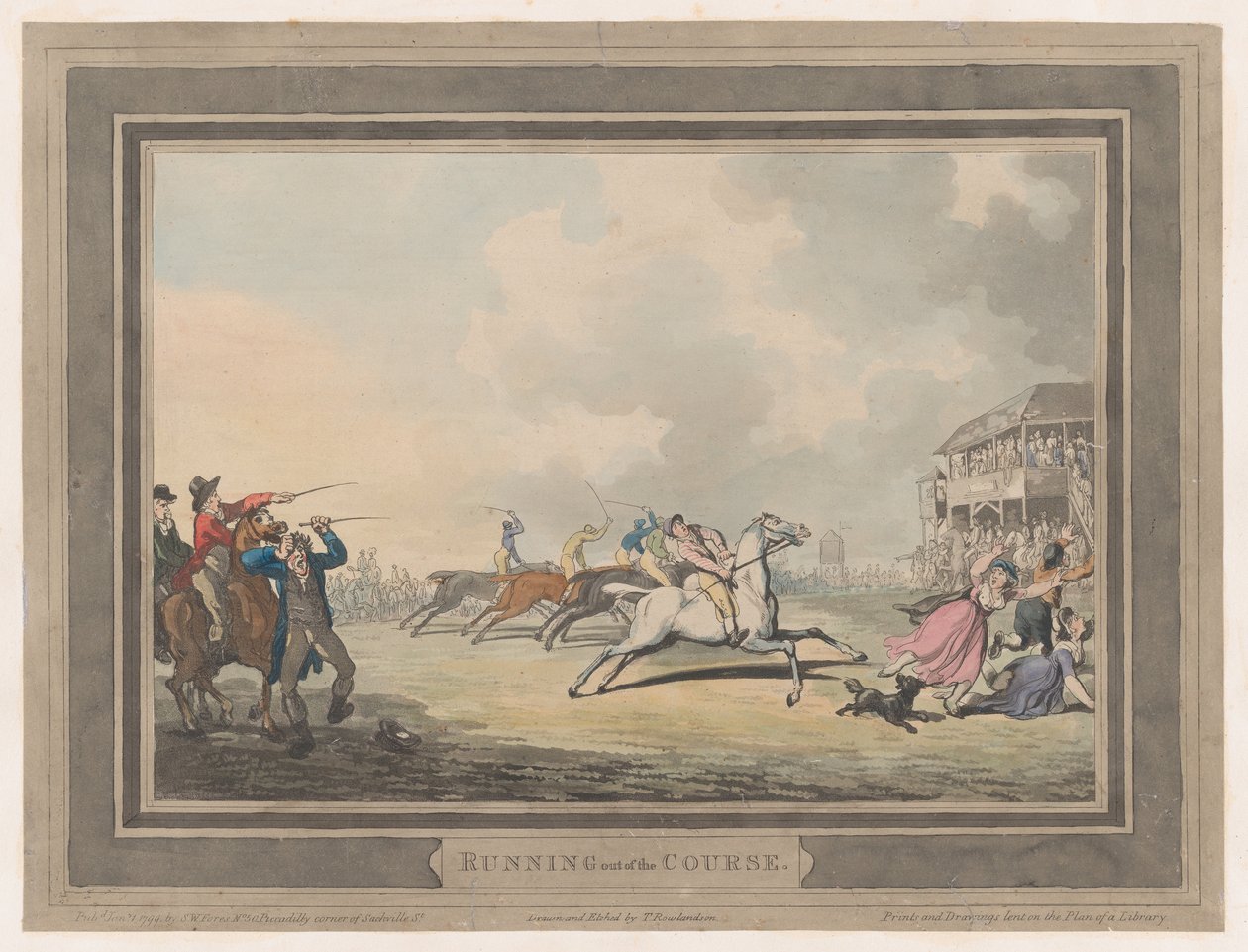 Kurssin loppuminen, 1. tammikuuta 1799., 1. tammikuuta 1799. tekijältä Thomas Rowlandson