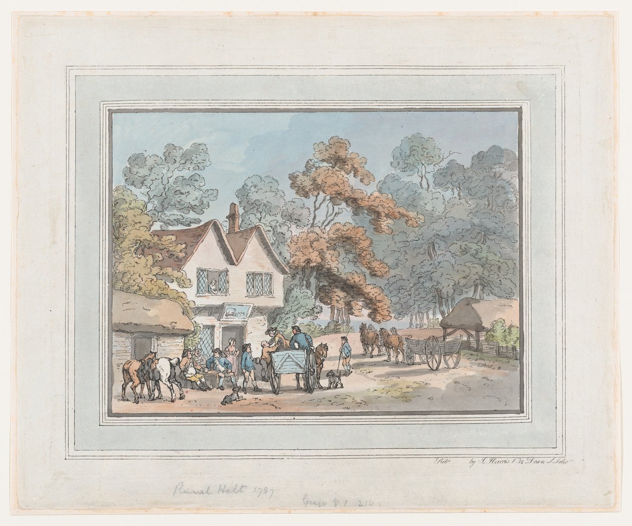 Maaseututalo, 1787, 1787. tekijältä Thomas Rowlandson