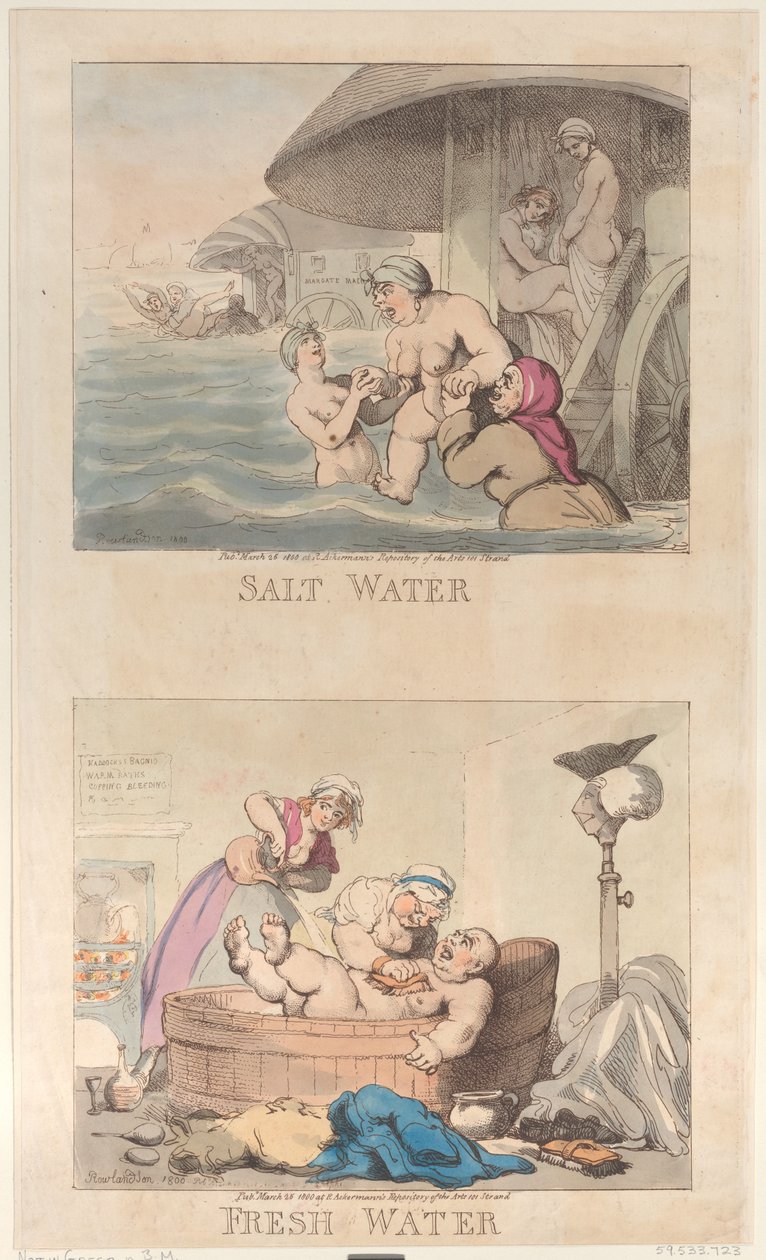 Suolavesi ja makea vesi, 25. maaliskuuta 1800, 25. maaliskuuta 1800. tekijältä Thomas Rowlandson