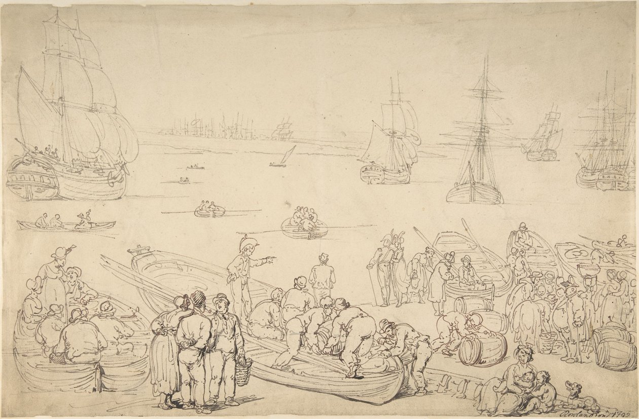 Satama tekijältä Thomas Rowlandson