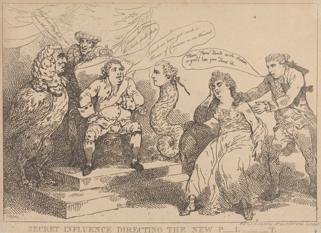 Uutta parlamenttia ohjaava salainen vaikutusvalta tekijältä Thomas Rowlandson