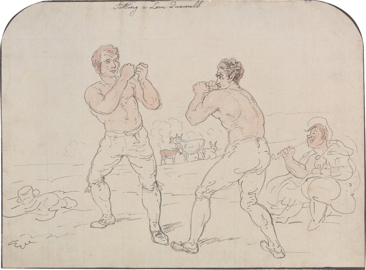 Rakkausriidan sovittelu tekijältä Thomas Rowlandson