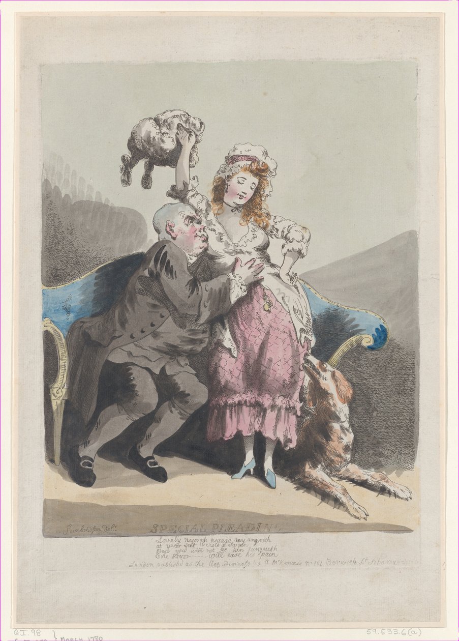 Erikoispyyntö, maaliskuu 1780, maaliskuu 1780. tekijältä Thomas Rowlandson