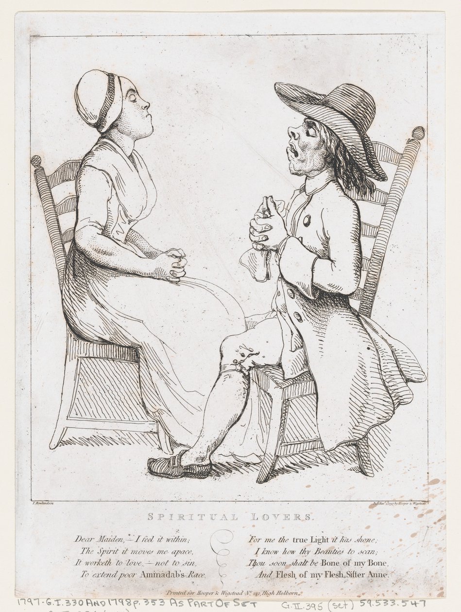Spiritual Lovers, 2. tammikuuta 1797, 2. tammikuuta 1797. tekijältä Thomas Rowlandson