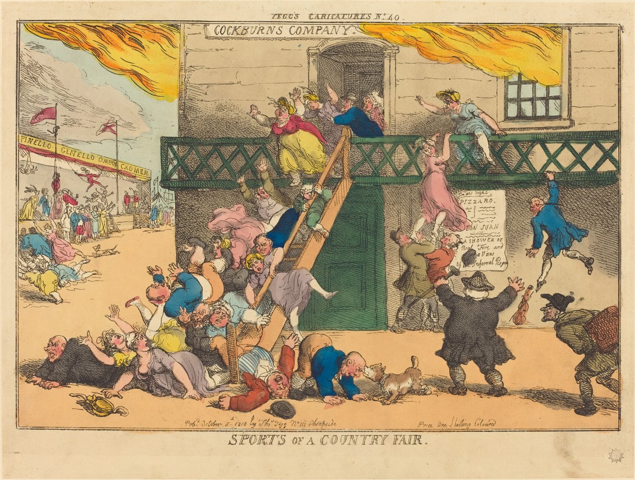 Maalaismessujen urheilu tekijältä Thomas Rowlandson