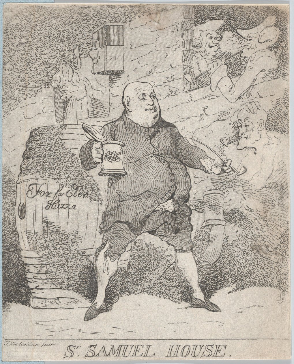 Sr. Samuel House, [1780] julkaistiin uudelleen 1786-91, [1780] julkaistiin uudelleen 1786-91. tekijältä Thomas Rowlandson