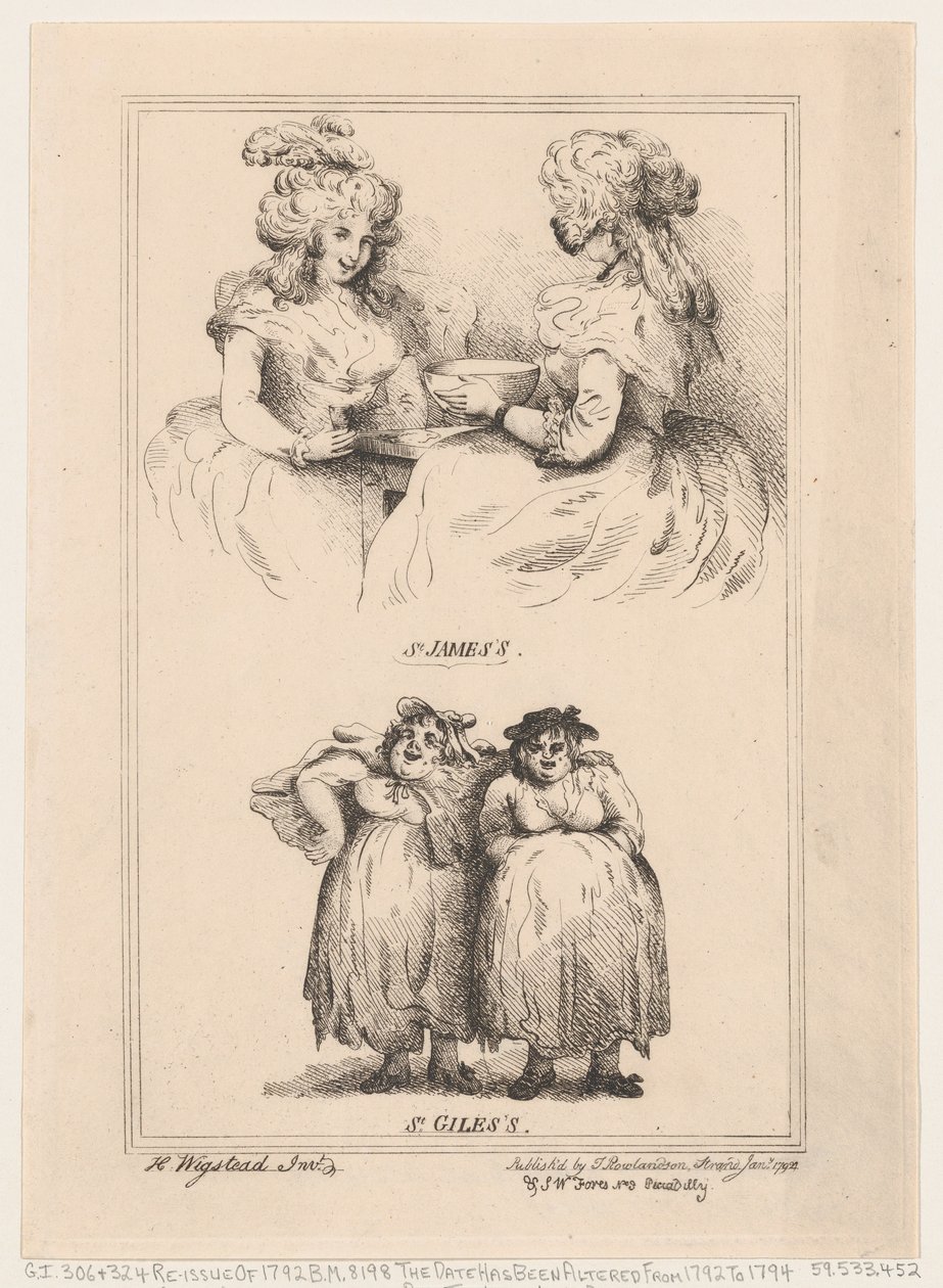 St James ja St Giles, 1792, 1792. tekijältä Thomas Rowlandson