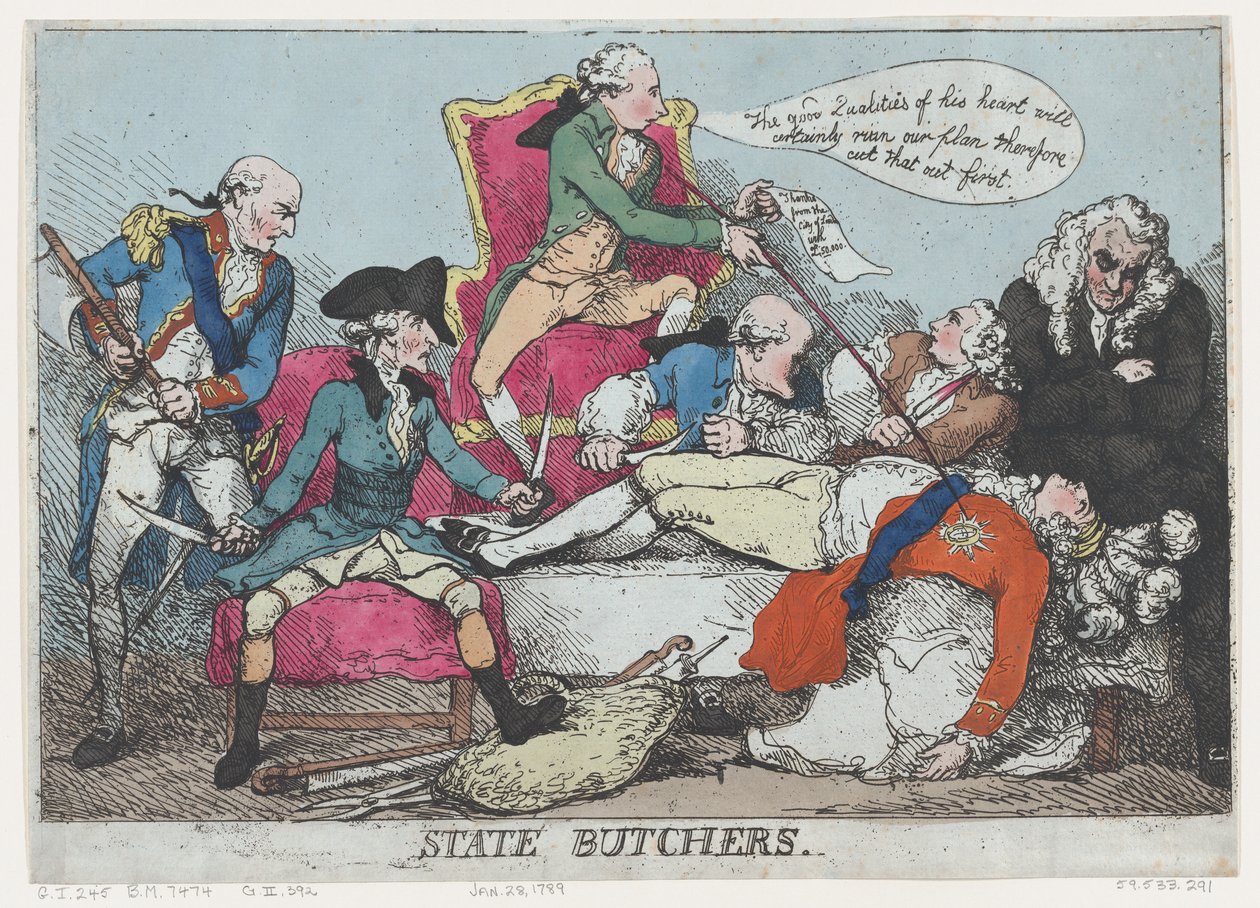 State Butchers, 28. tammikuuta 1789, 28. tammikuuta 1789. tekijältä Thomas Rowlandson
