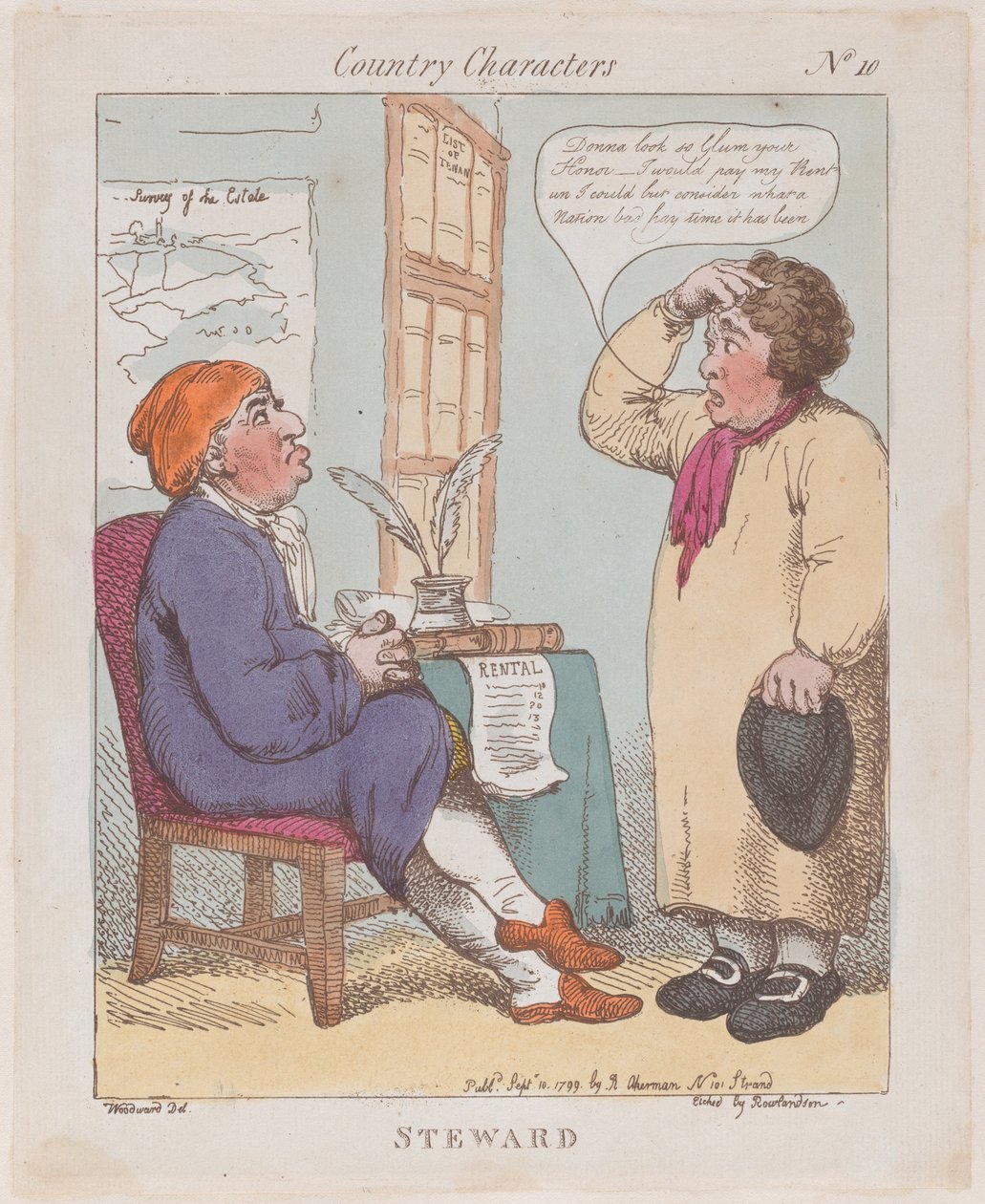 Luottamusmies, 10. syyskuuta 1799, 10 syyskuuta 1799. tekijältä Thomas Rowlandson