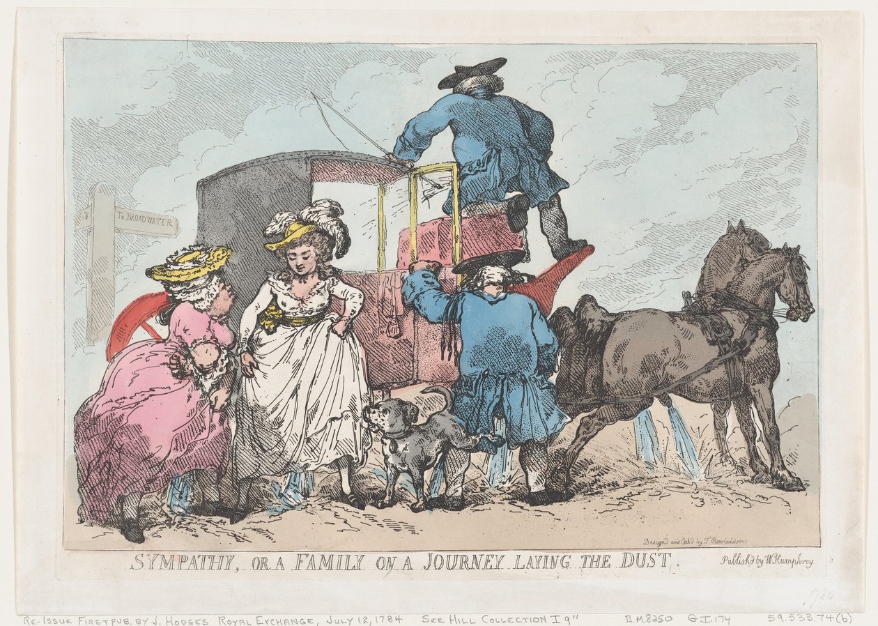 Sympatia eli Perhe matkalla pölyämässä, 12.7.1784., 12.7.1784. tekijältä Thomas Rowlandson
