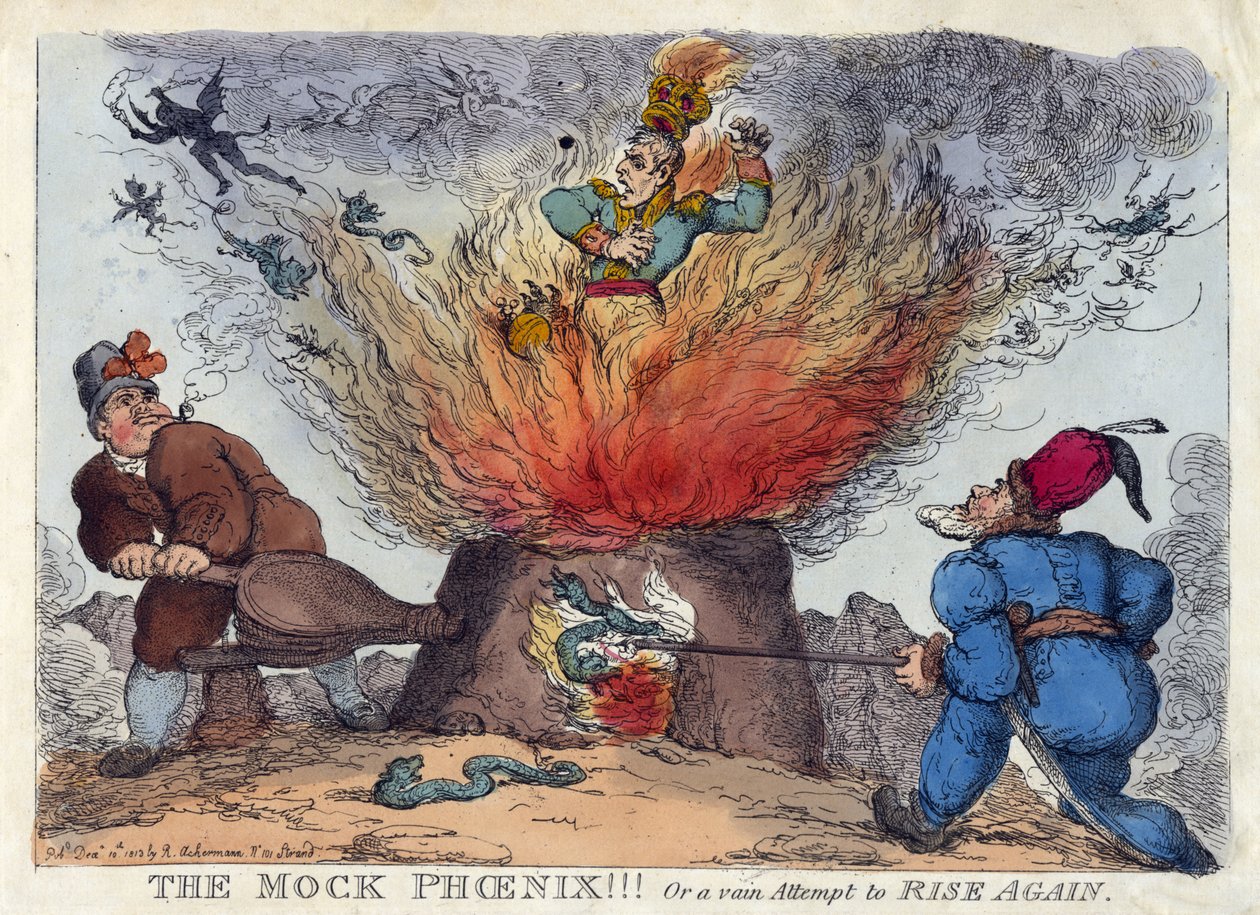 ILMA FEENIKSI! Tai turha yritys NOUSA UUDELLEEN tekijältä Thomas Rowlandson