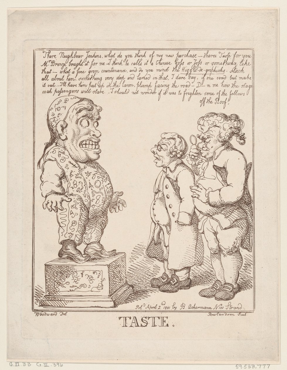 Taste, 2. huhtikuuta 1801, 2. huhtikuuta 1801. tekijältä Thomas Rowlandson