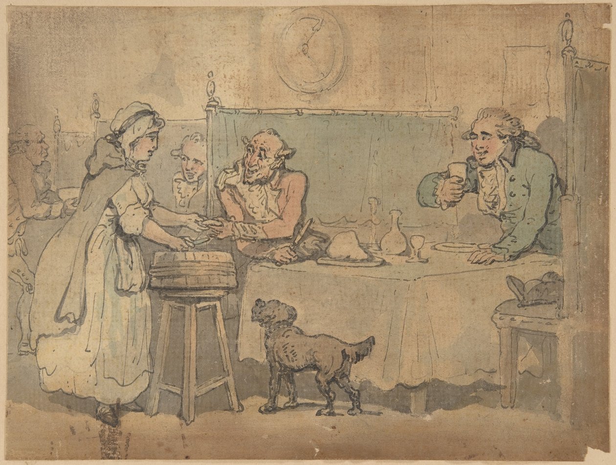 Tavernan kohtaus tekijältä Thomas Rowlandson