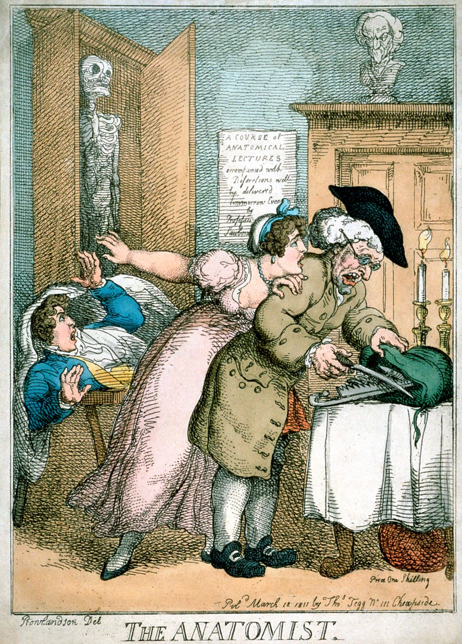 Anatomi, 1811 tekijältä Thomas Rowlandson