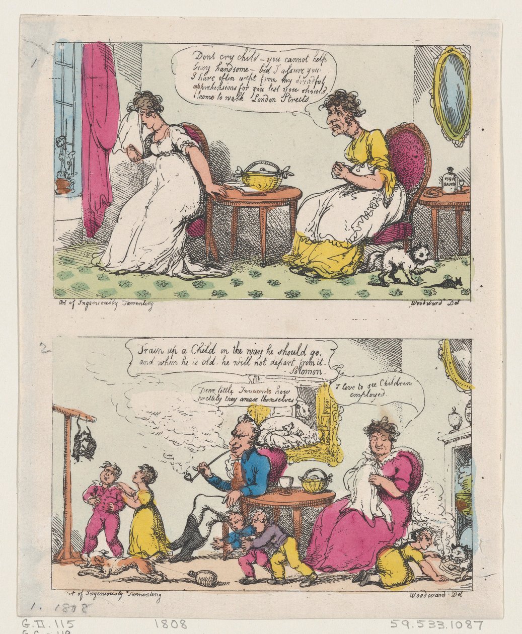Nerokkaan kidutuksen taito, 1808, 1808. tekijältä Thomas Rowlandson