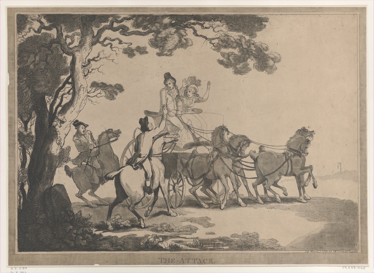 Hyökkäys, 1. maaliskuuta 1791, 1. maaliskuuta 1791. tekijältä Thomas Rowlandson
