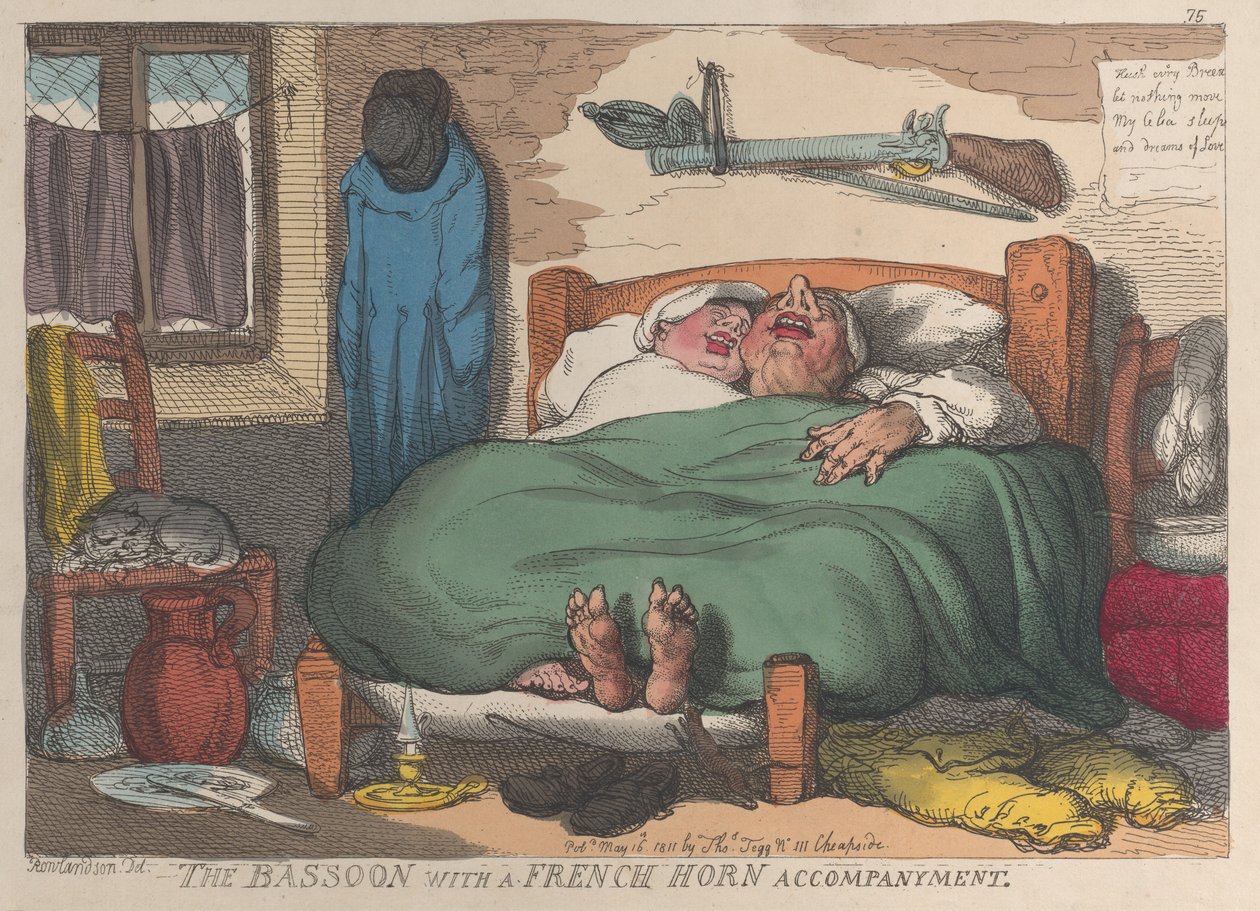 Fagotti käyrätorven säestyksellä, 16. toukokuuta 1811, 16. toukokuuta 1811. tekijältä Thomas Rowlandson