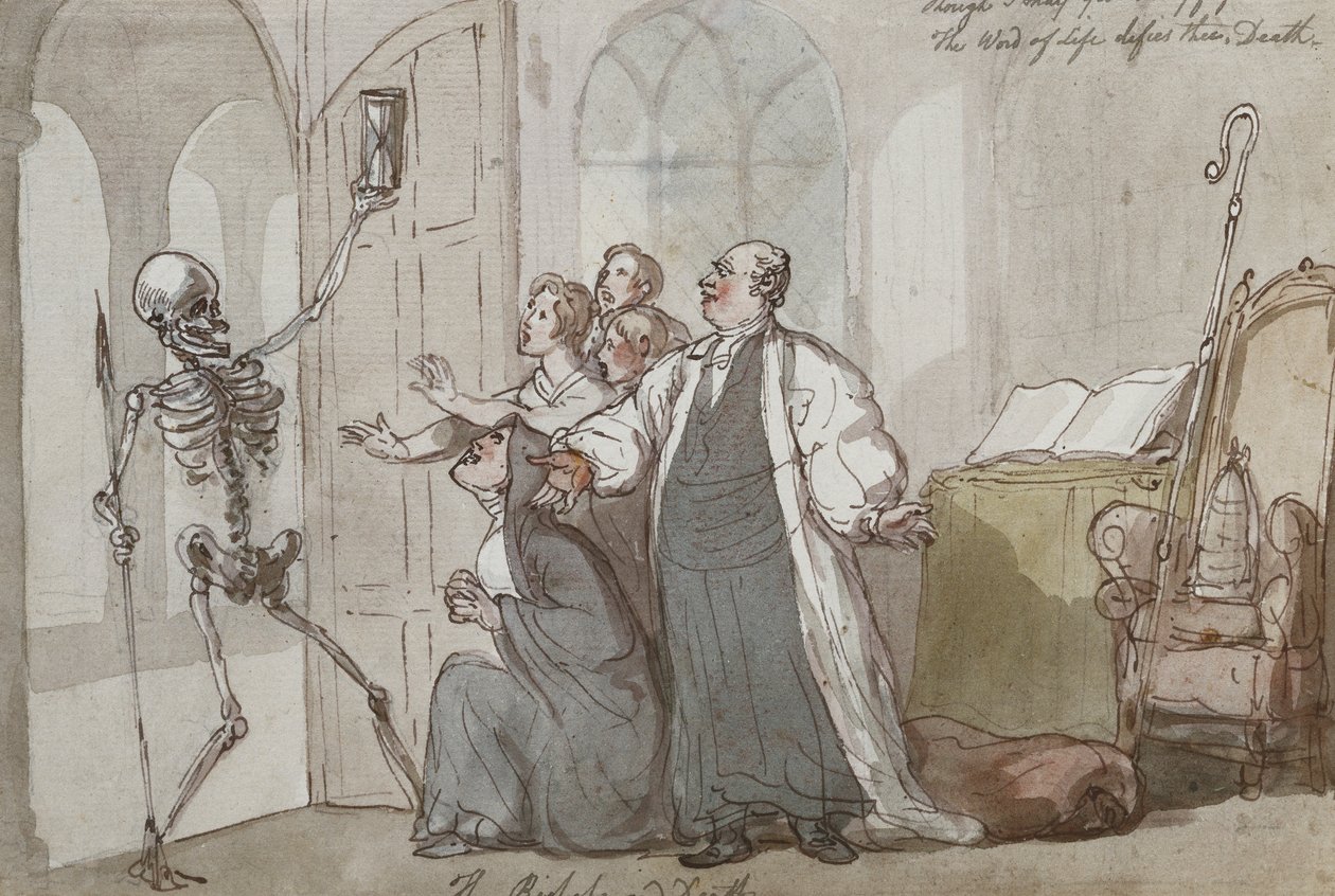 Piispa ja kuolema tekijältä Thomas Rowlandson