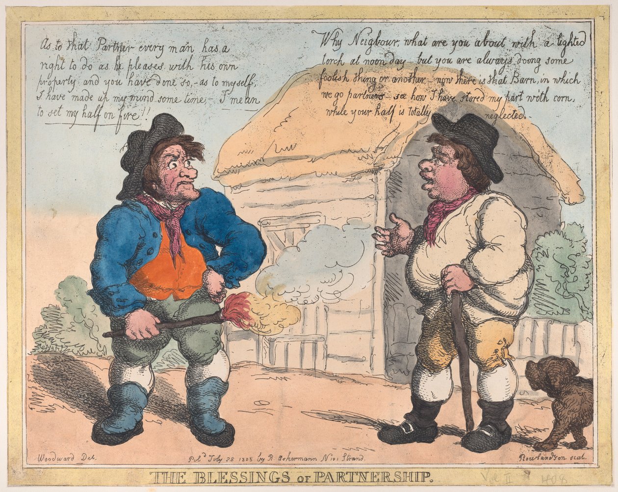 Kumppanuuden siunaukset, 28. heinäkuuta 1805, 28. heinäkuuta 1805. tekijältä Thomas Rowlandson