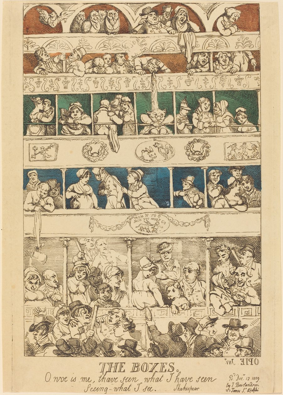 Laatikot tekijältä Thomas Rowlandson