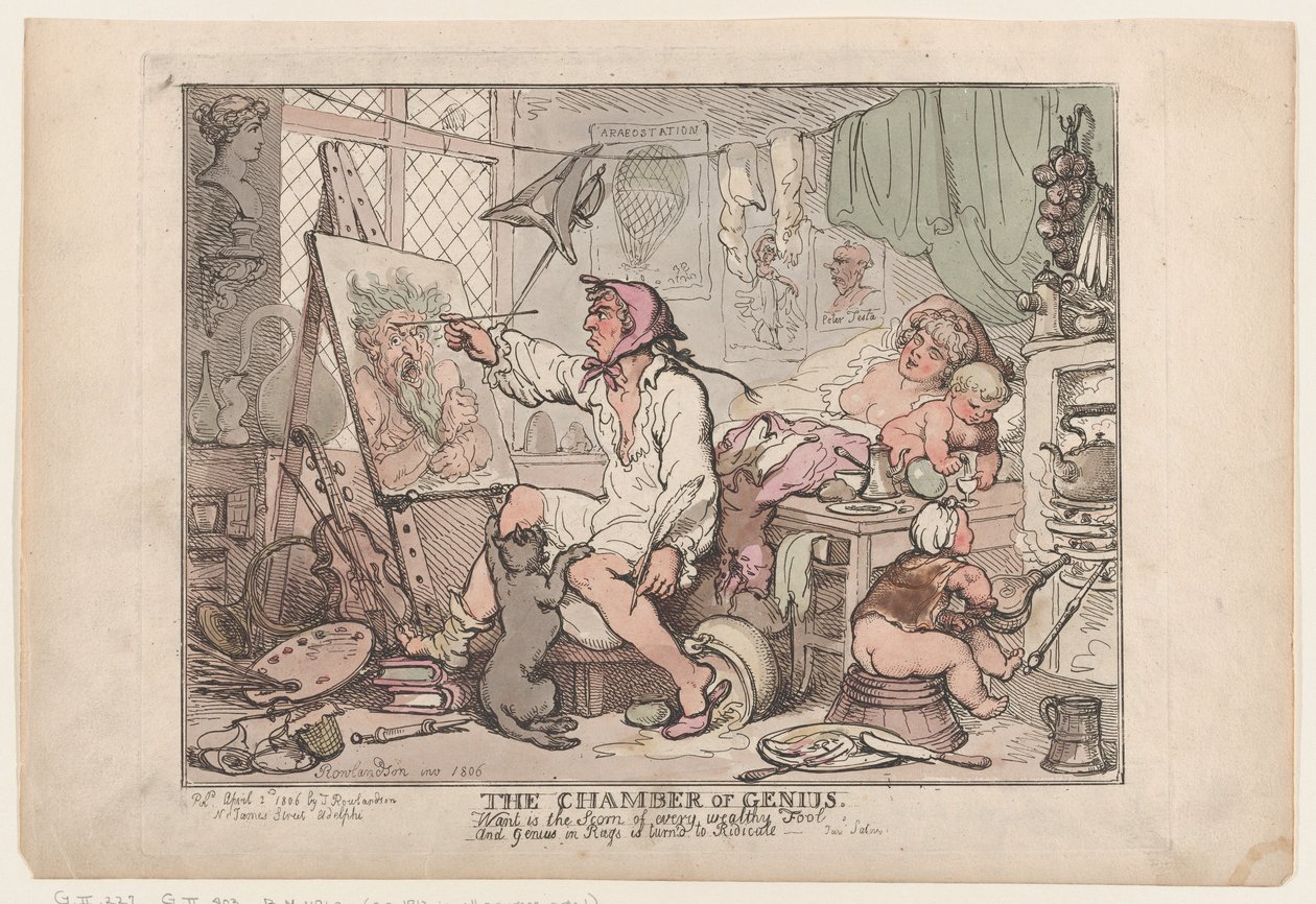 Nerojen kamari, 2. huhtikuuta 1806, 2. huhtikuuta 1806. tekijältä Thomas Rowlandson