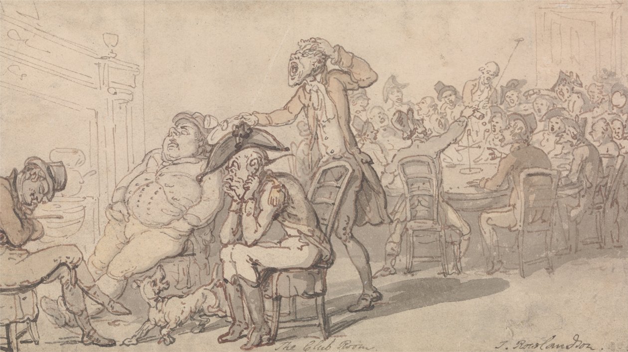 Klubihuone tekijältä Thomas Rowlandson