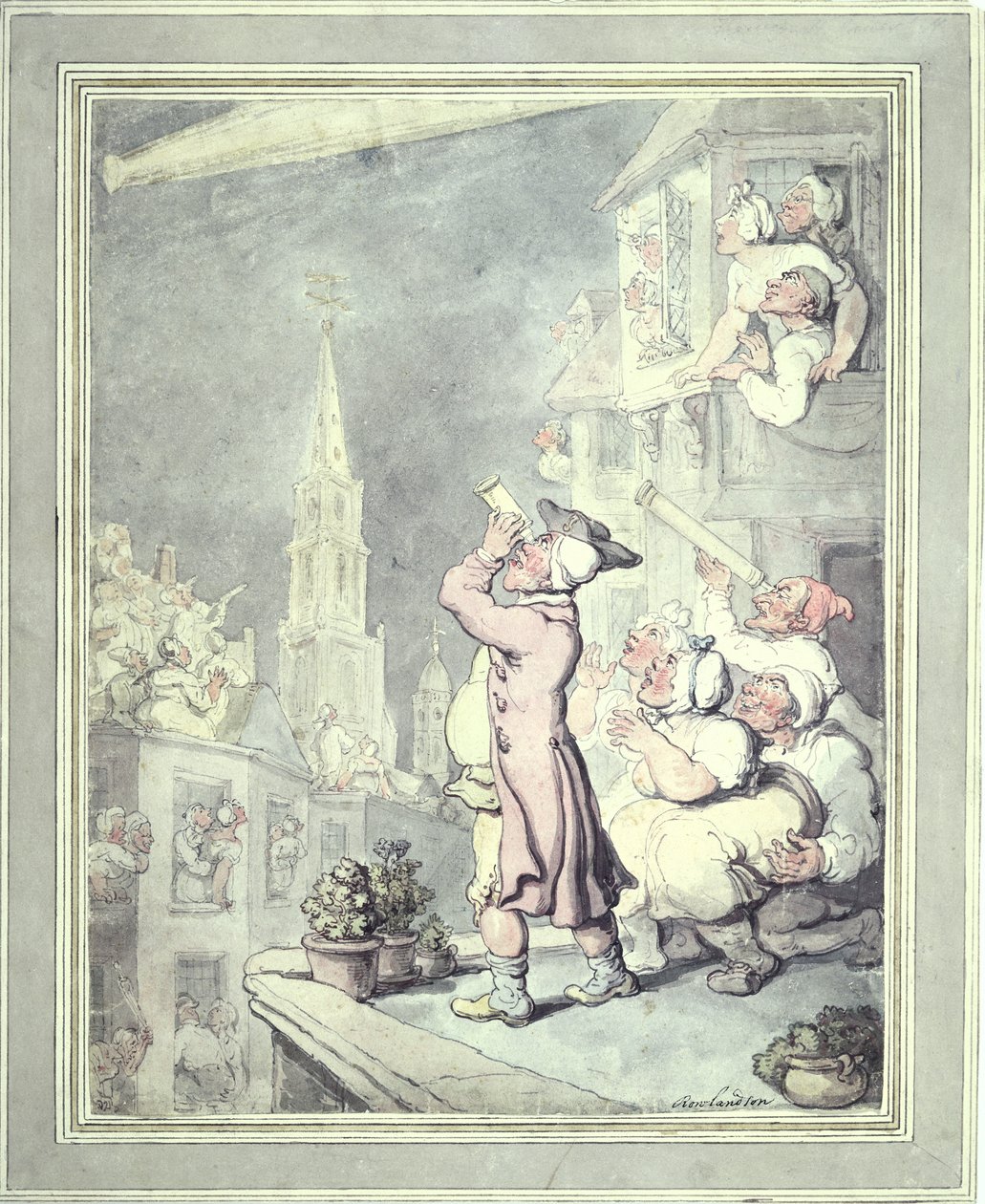 "Komeetta", 1811 tekijältä Thomas Rowlandson