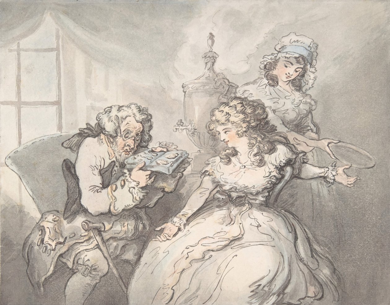 Tuntija, 1780-1800. tekijältä Thomas Rowlandson