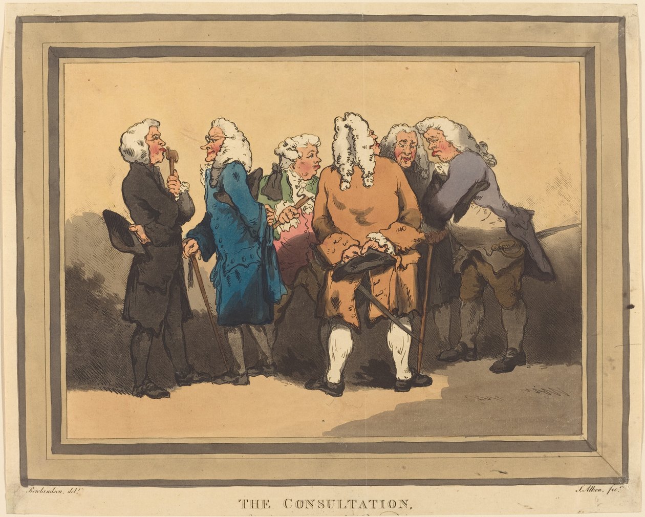 Konsultaatio tekijältä Thomas Rowlandson