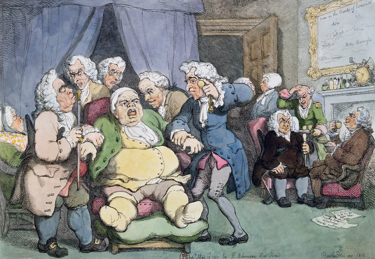 Neuvottelu tai viimeinen toivo, 1808 tekijältä Thomas Rowlandson