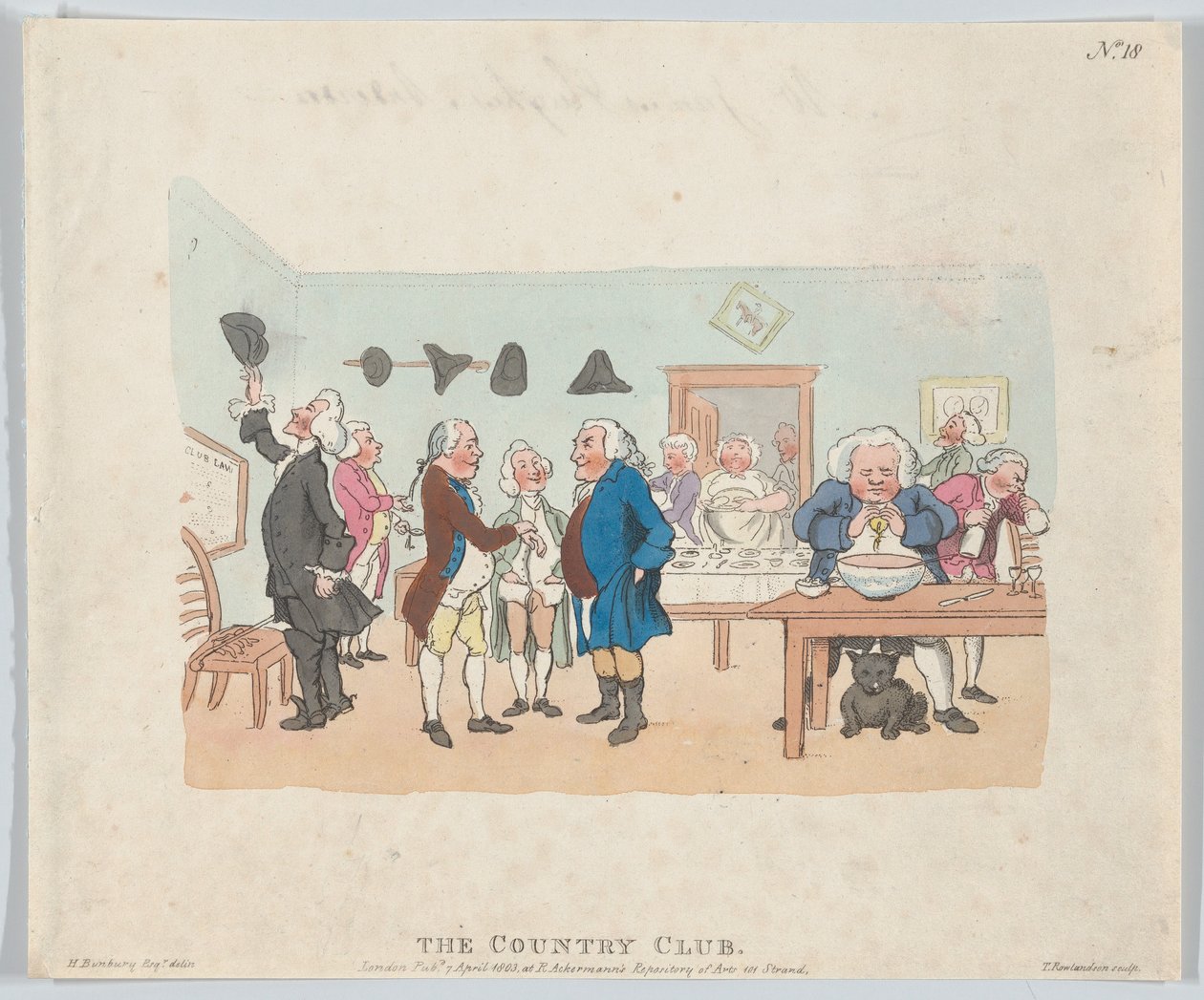 Country Club, 7. huhtikuuta 1803, 7. huhtikuuta 1803. tekijältä Thomas Rowlandson