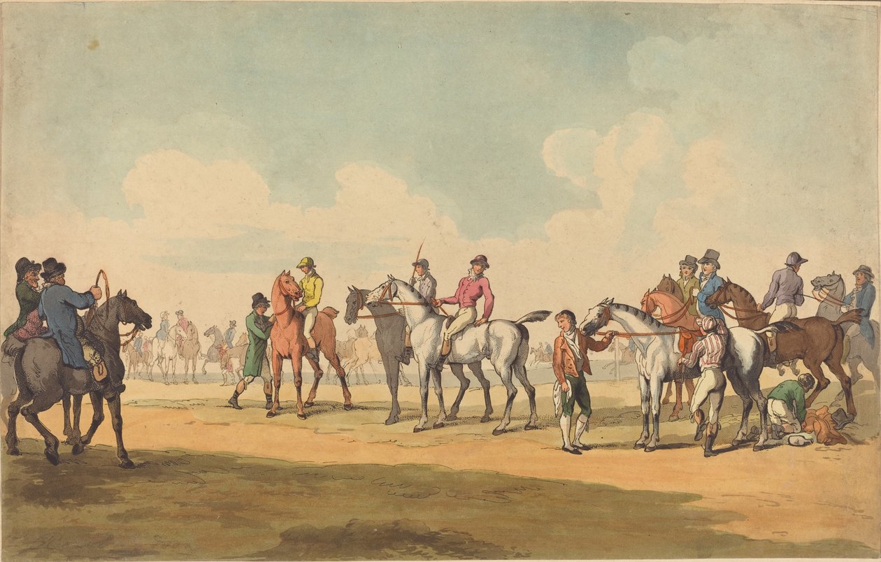 Kurssi, luultavasti 1789. tekijältä Thomas Rowlandson