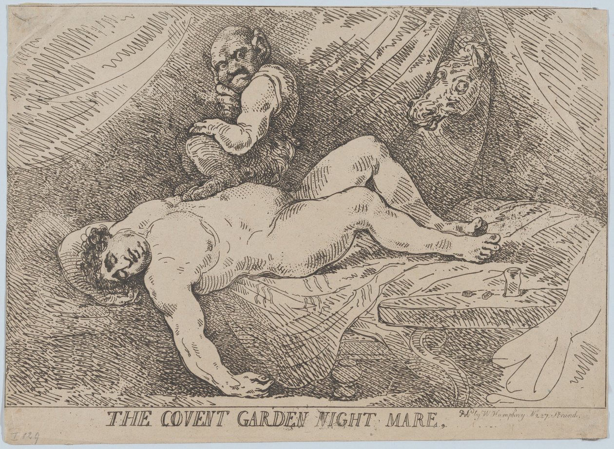 The Covent Garden Night Mare, 20. huhtikuuta 1784, 20. huhtikuuta 1784. tekijältä Thomas Rowlandson