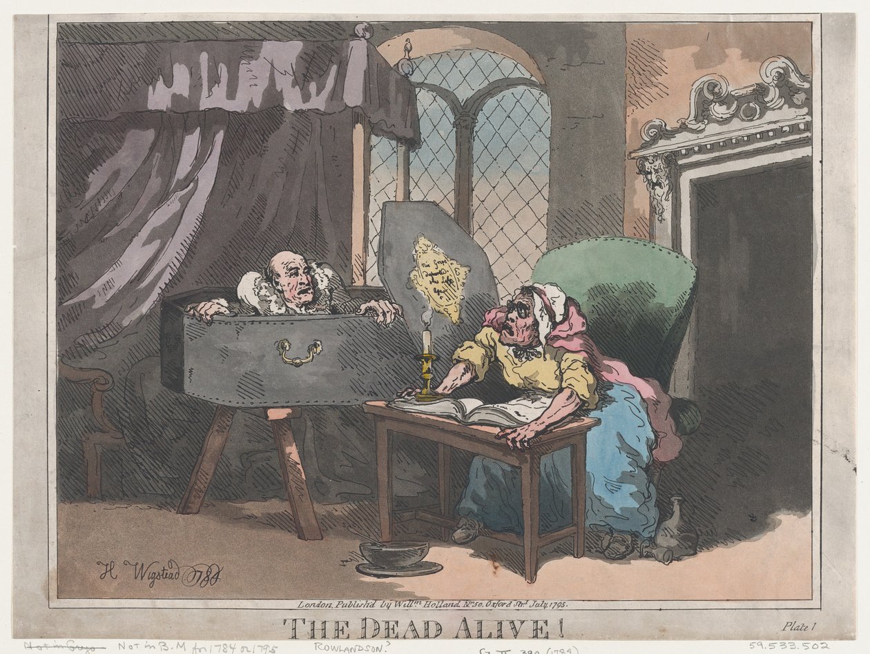 The Dead Alive!, heinäkuu 1795, heinäkuu 1795. tekijältä Thomas Rowlandson