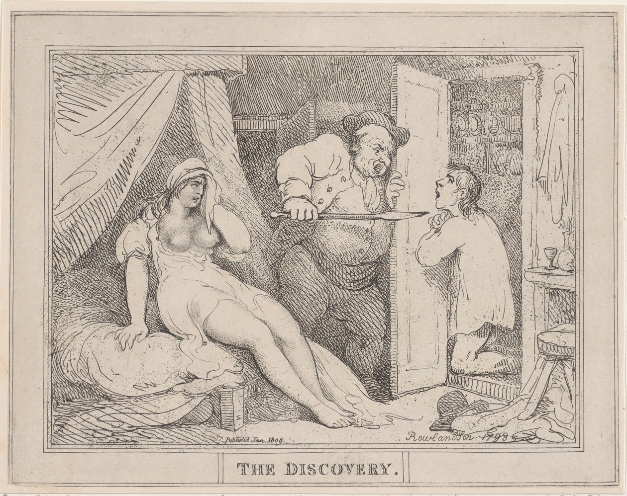 The Discovery, tammikuu 1809, tammikuu 1809.The Discovery, tammikuu 1809, tammikuu 1809. tekijältä Thomas Rowlandson