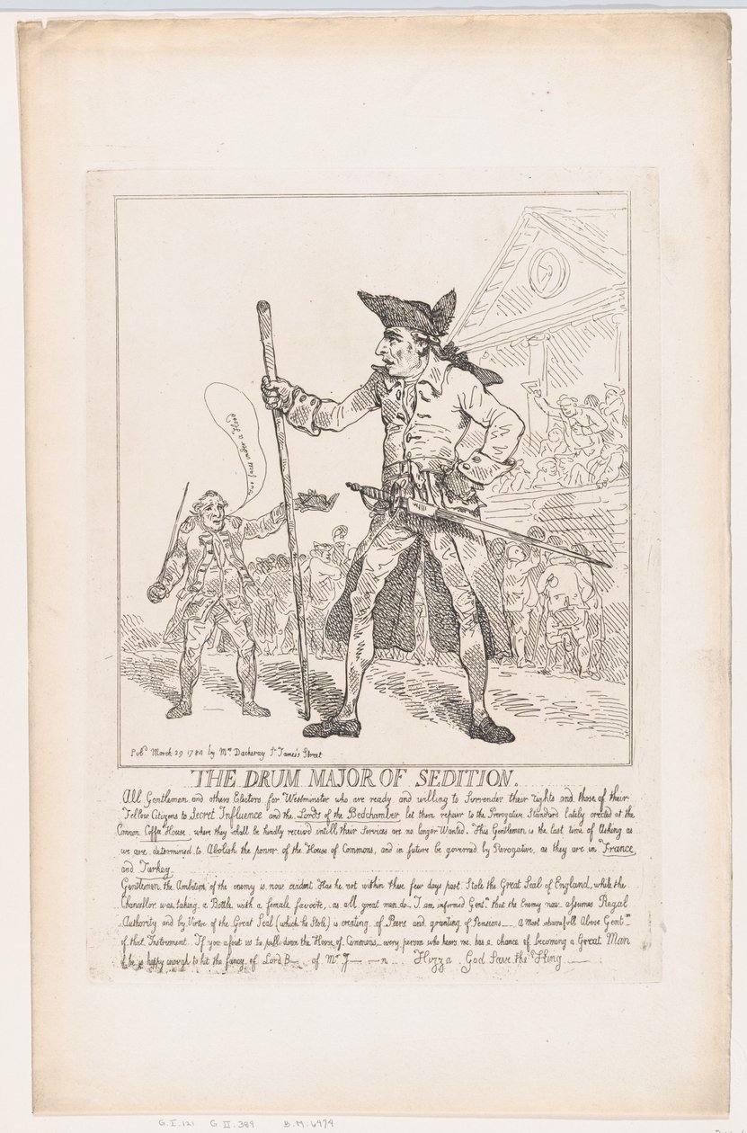 Kapinan rumpumajuri, 29. maaliskuuta 1784, 29. maaliskuuta 1784. tekijältä Thomas Rowlandson