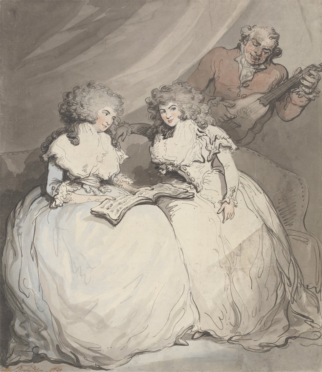 Devonshiren herttuatar ja Bessboroughin kreivitär tekijältä Thomas Rowlandson
