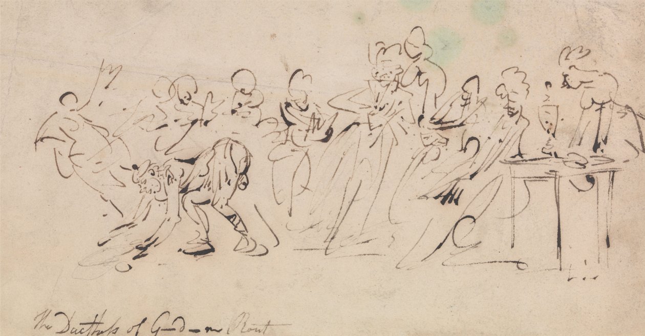 Gordonin herttuattaren tappio tekijältä Thomas Rowlandson