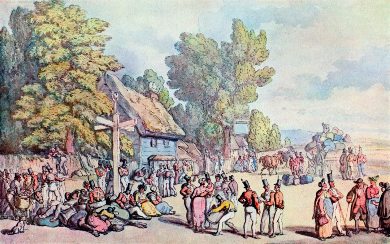Falmouth Road, 1700-luvun loppu - 1800-luvun alku, 1929 tekijältä Thomas Rowlandson