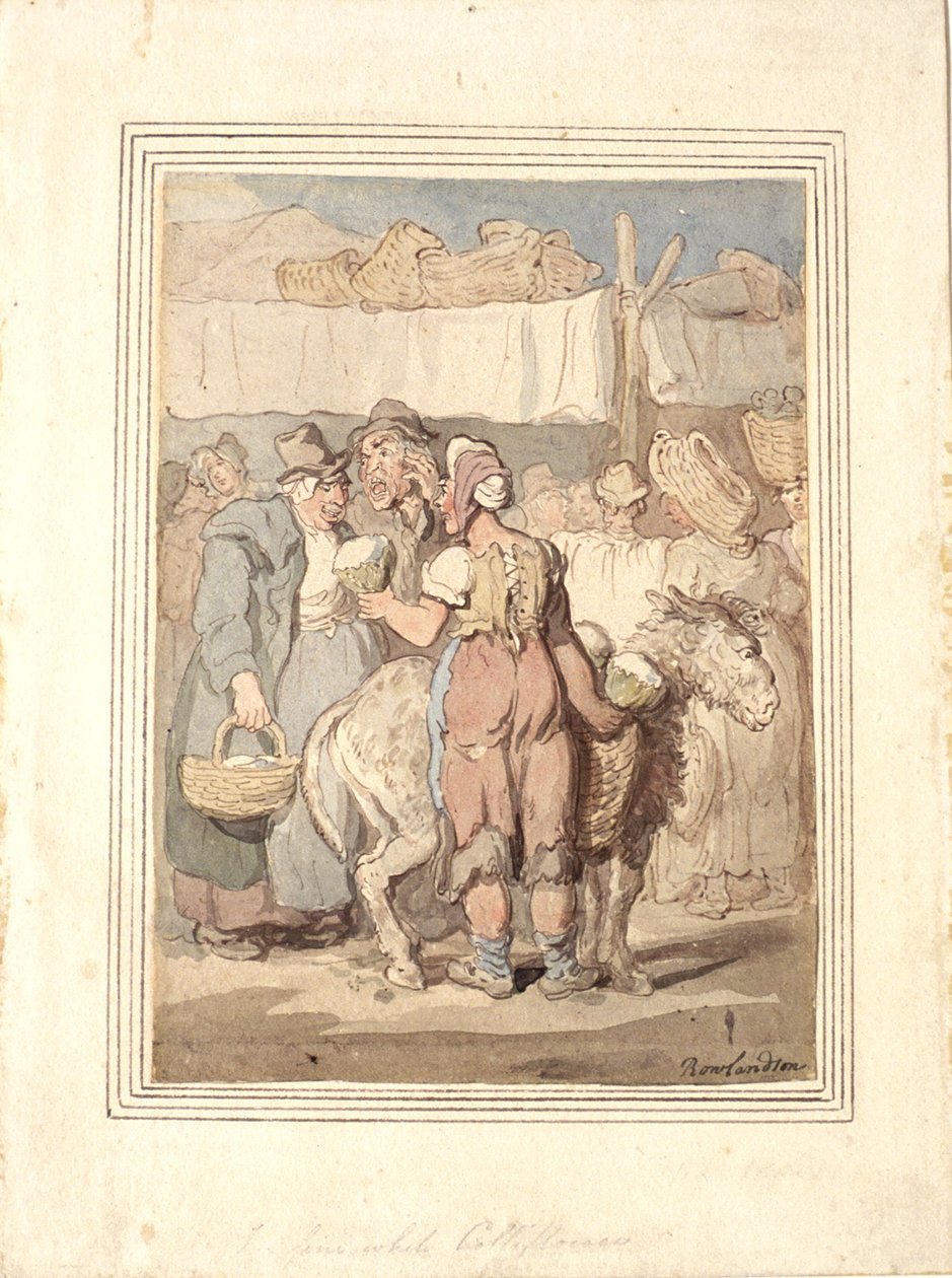Hieno valkoinen kukkakaali tekijältä Thomas Rowlandson