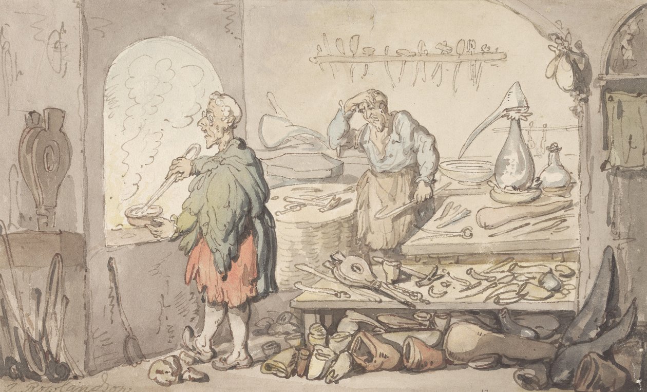 Lasitehdas tekijältä Thomas Rowlandson