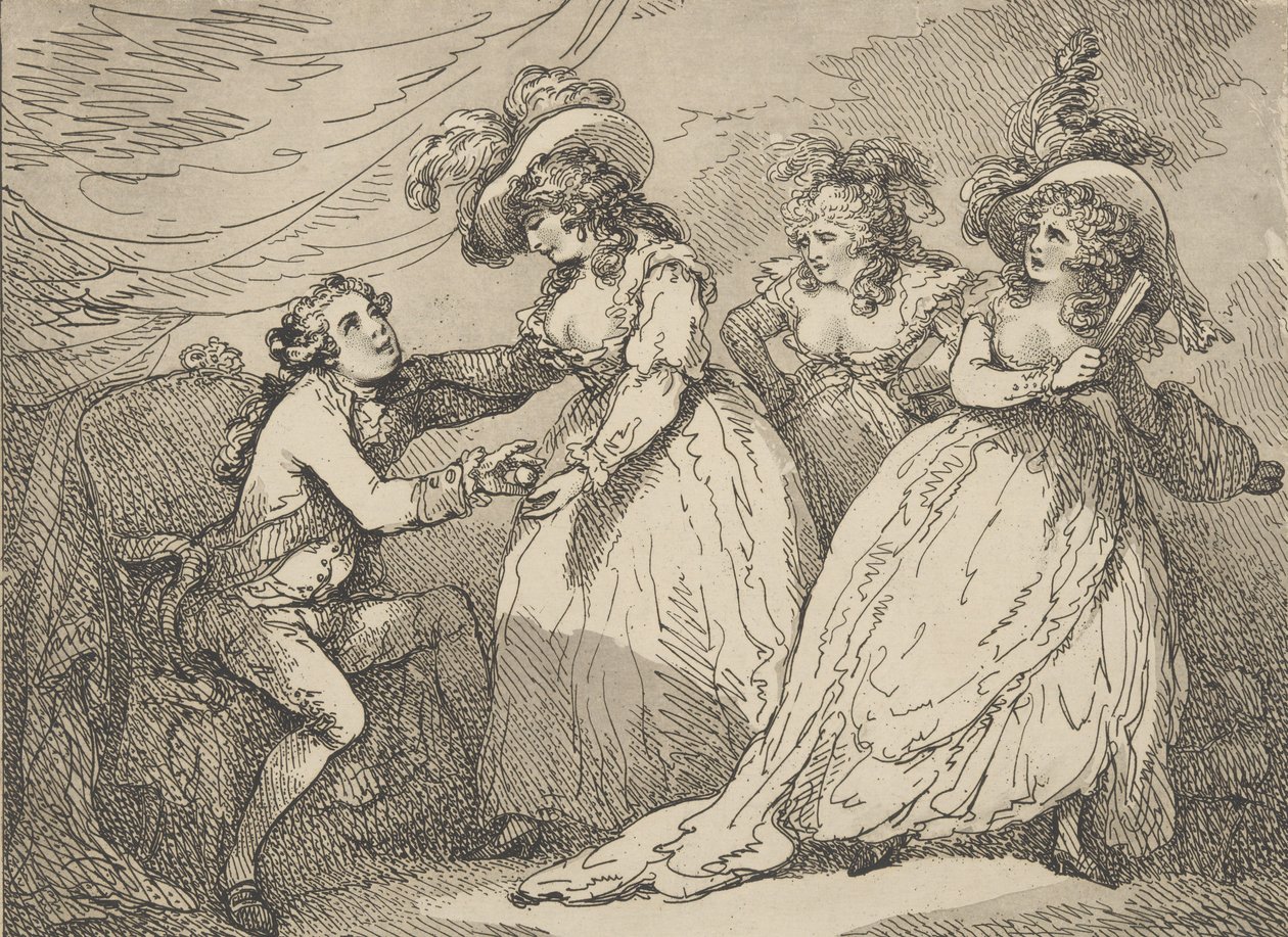 Kultainen omena tai moderni Pariisi, 2. maaliskuuta 1785, 2. maaliskuuta 1785. tekijältä Thomas Rowlandson