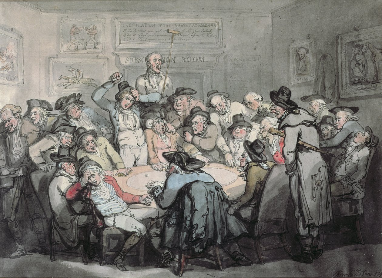 Vaarahuone (akvarelli) tekijältä Thomas Rowlandson
