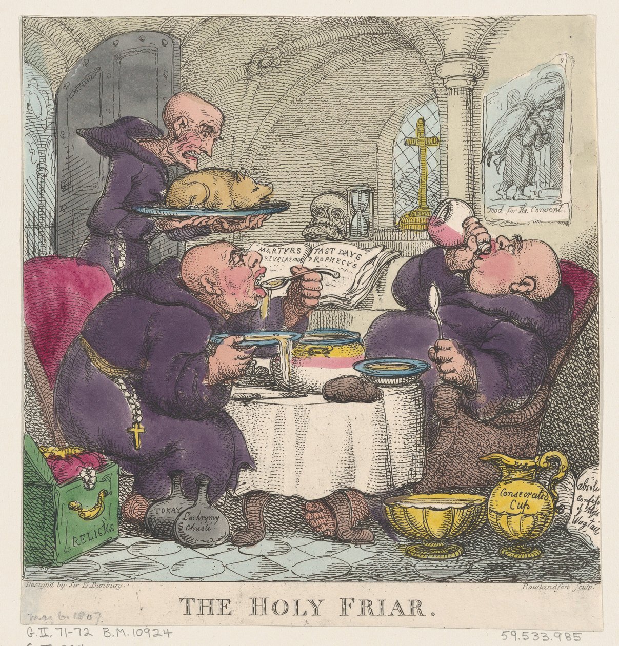 Pyhä luostari, 6. toukokuuta 1807, 6. toukokuuta 1807. tekijältä Thomas Rowlandson
