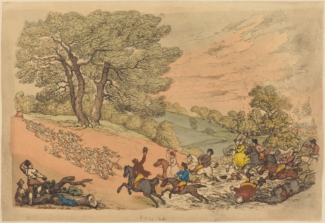 Metsästys tekijältä Thomas Rowlandson