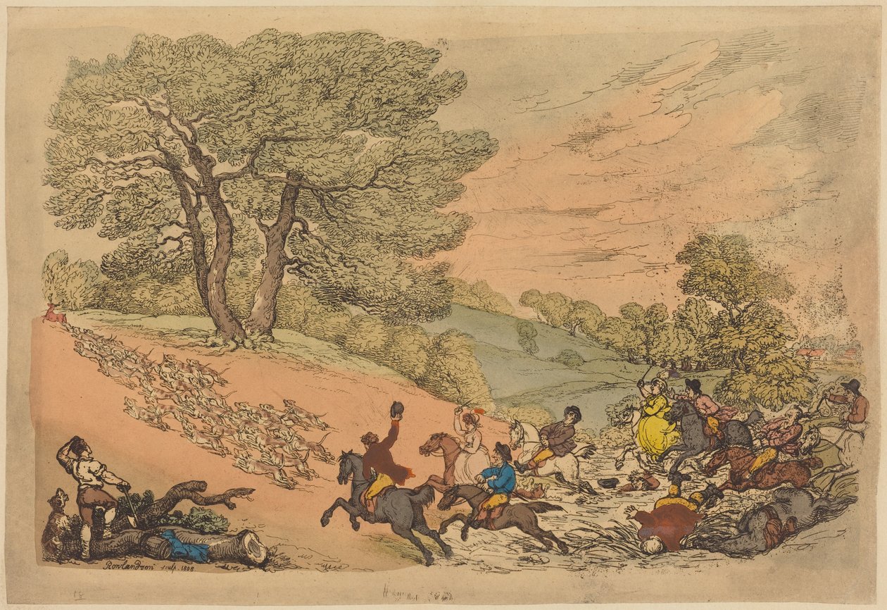 Metsästys tekijältä Thomas Rowlandson