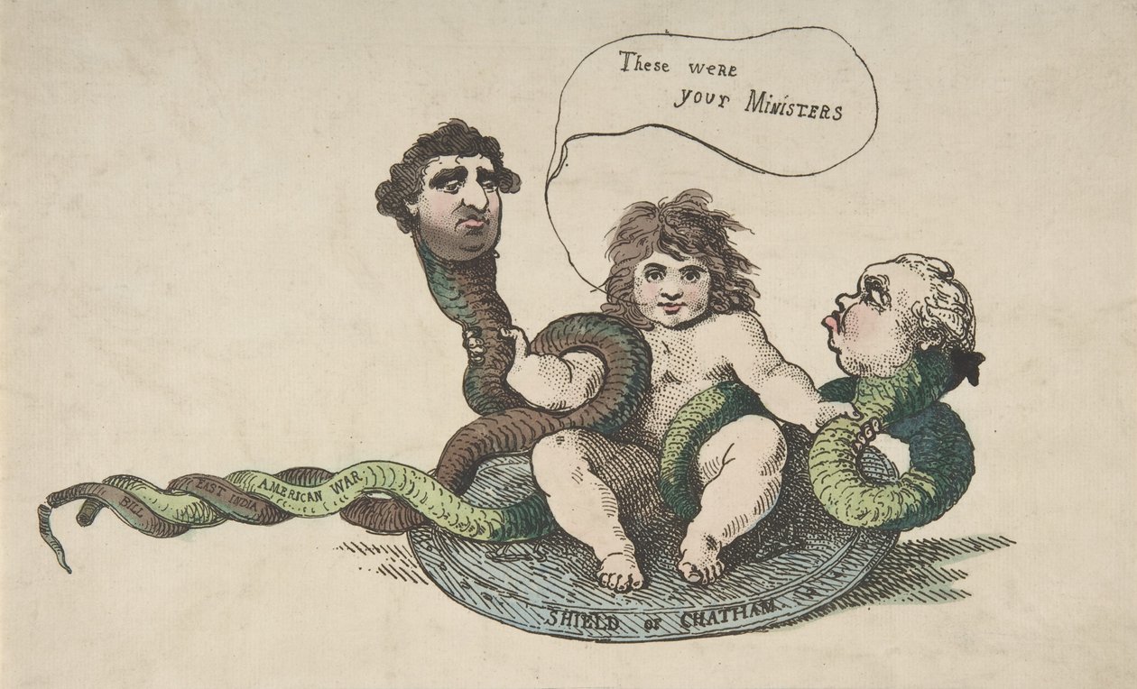 The Infant Hercules, 3. helmikuuta 1784, 3. helmikuuta 1784. tekijältä Thomas Rowlandson