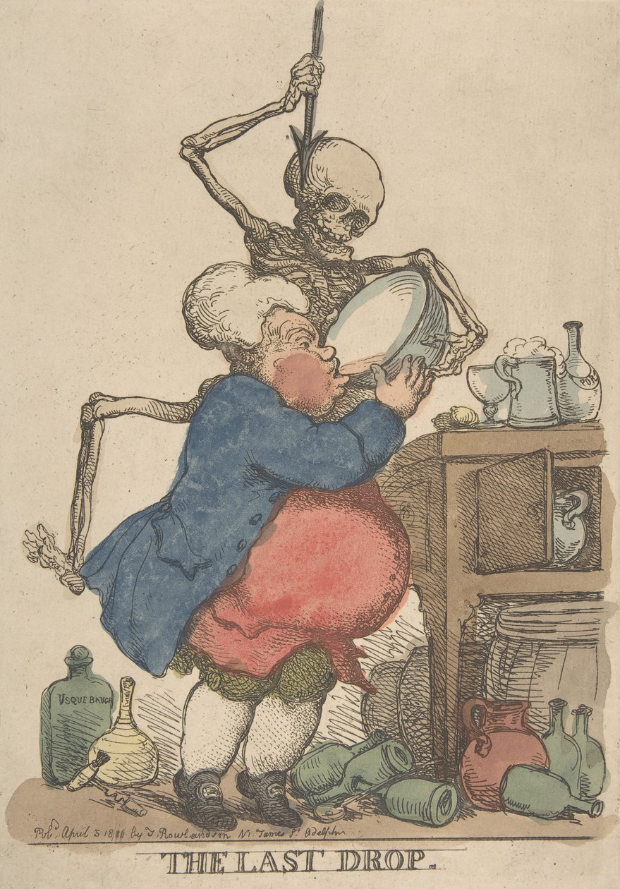 Viimeinen pisara, 5. huhtikuuta 1801, 5. huhtikuuta 1801. tekijältä Thomas Rowlandson